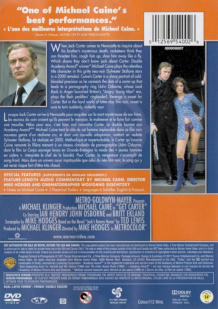 狙撃者 Get Carter DVD 1971 英国 Amazon.com: Get Carter (1971) (DVD) : Michael Caine, Ian